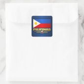 ‚philippinischer Pride‘ Quadratischer Aufkleber (Tasche)