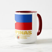 ‚philippinischer Pride‘ Tasse (VorderseiteRechts)