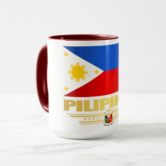 ‚philippinischer Pride‘ Tasse (Vorderseite Links)