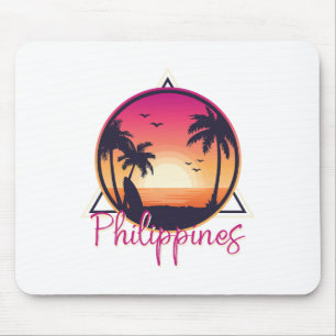 Philippinischer Stolz Strand Surfen Geschenk Phili Mousepad