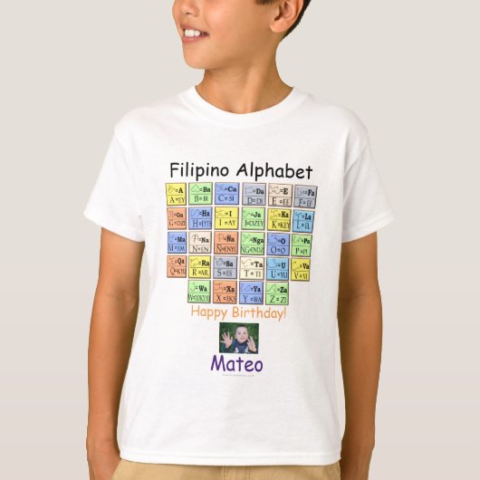 Philippinisches Alphabet "ließ sie sie tragen und T-Shirt (Vorderseite)