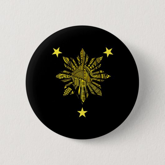 Philippinisches Erbe - Polynesischer Stammeskriege Button (Vorderseite)