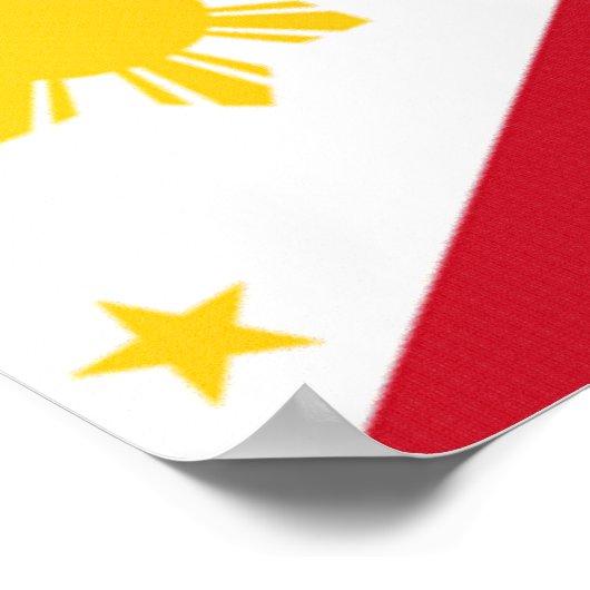 philippinisches Fahnenposter Poster (Ecke)