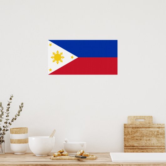 philippinisches Fahnenposter Poster (Küche)