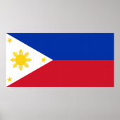 philippinisches Fahnenposter Poster (Vorne)