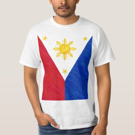 Philippinisches Flaggen-Shirt T-Shirt (Vorderseite)