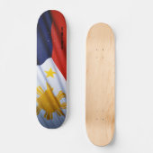 Philippinisches Flaggen-Skateboard Skateboard (Vorderseite)