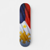 Philippinisches Flaggen-Skateboard Skateboard (Vorne)