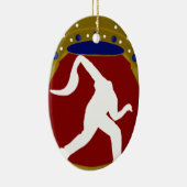 Philippinisches Jai Alai.png Keramik Ornament (Rechts)