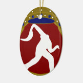 Philippinisches Jai Alai.png Keramik Ornament (Links)