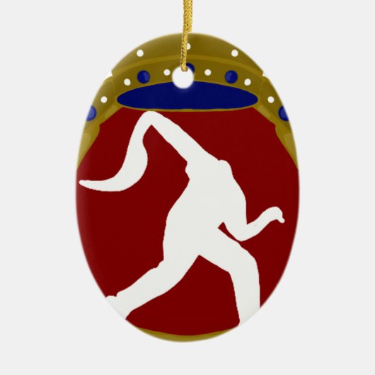 Philippinisches Jai Alai.png Keramik Ornament (Vorne)