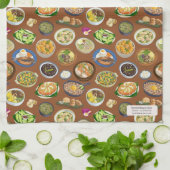 philippinisches Lebensmittelmuster Geschirrtuch (Gefaltet)