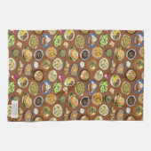 philippinisches Lebensmittelmuster Geschirrtuch (Horizontal)