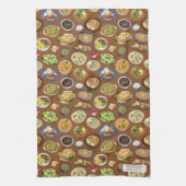 philippinisches Lebensmittelmuster Geschirrtuch (Vertikal)