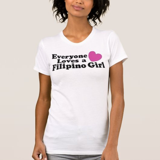 Philippinisches Mädchen T-Shirt (Vorderseite)