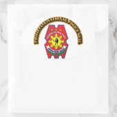 Philippinisches nationale Polizei-Siegel mit Text Ovaler Aufkleber (Tasche)