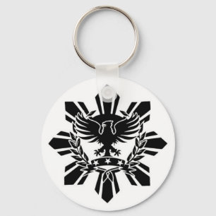Philippinisches Sonne- und Adler-Wappen Schlüsselanhänger