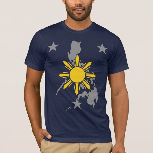 Philippinisches Sun-Stern-Land T-Shirt (Vorderseite)