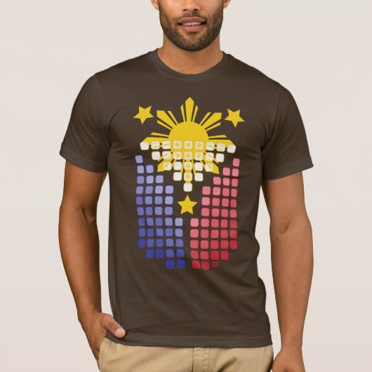Philippinisches Symbol - Digital Pinoy T-Shirt (Vorderseite)