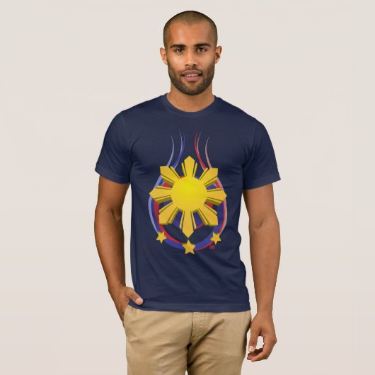 Philippinisches Symbol - Pinoy Emblem T-Shirt (Vorne ganz)
