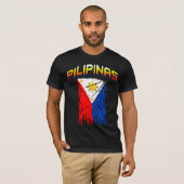 philippinisches T-Stück der Flagge (pilipinas) T-Shirt (Vorne ganz)