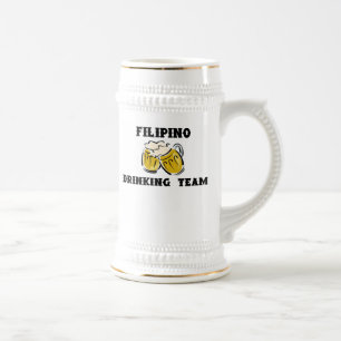 Philippinisches trinkendes Team Stein Bierglas