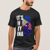 philippinisches und australisches Mix-DNA-Flaggeng T-Shirt (Vorderseite)