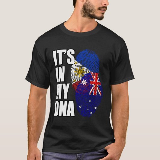 philippinisches und australisches Mix-DNA-Flaggeng T-Shirt (Vorderseite)