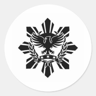 Philippinisches Wappen Runder Aufkleber