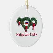 Philippinisches Weihnachten 2 Keramikornament (Rechts)