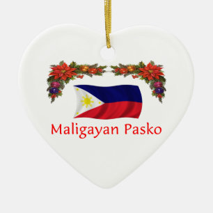 Philippinisches Weihnachten Keramik Ornament