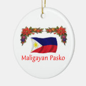 Philippinisches Weihnachten Keramik Ornament (Links)