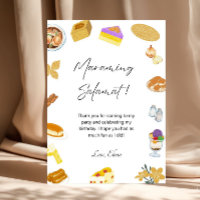 Philippino Danke, dass Card Philippines Food Theme