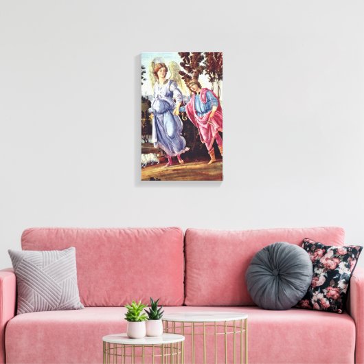 Philippino Lippi - Tobias und der Engel Leinwanddruck (Insitu (Wohnzimmer))