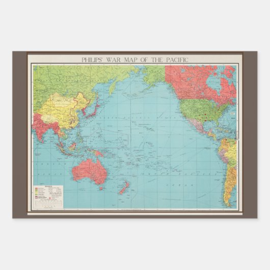 Philips' Kriegsmappe des Pazifiks, 1945 Geschenkpapier Set (Vorderseite 2)