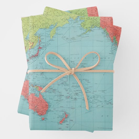 Philips' Kriegsmappe des Pazifiks, 1945 Geschenkpapier Set (Beispiel)