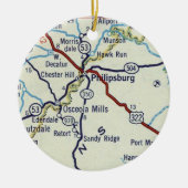 Philipsburg PA Keramik Ornament (Vorne)