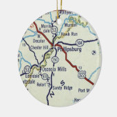 Philipsburg PA Keramik Ornament (Links)