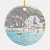 Philipsburg Sint Maarten Beach Keramik Ornament (Hinten)