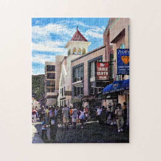 Philipsburg Sint Maarten: Shopping auf der Front S Puzzle (Vertikal)