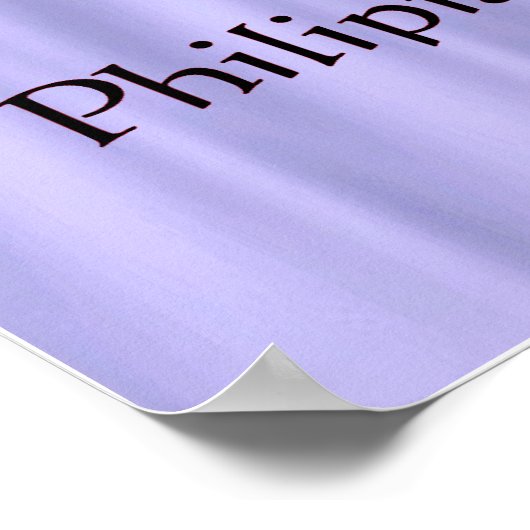 Philister 4:13 poster (Ecke)