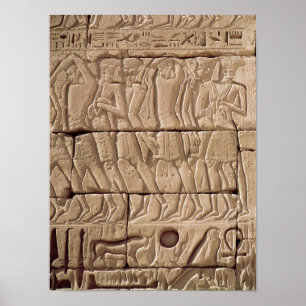 Philistine prisoners being led away poster