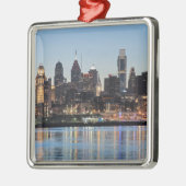 Phillicher Sonnenuntergang Silbernes Ornament (Links)