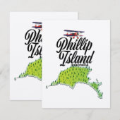 Phillip Island Australia-Karte (Vorne/Hinten)