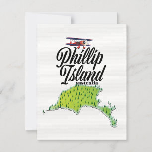 Phillip Island Australia-Karte
