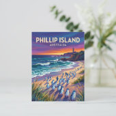 Phillip Island Australia Postkarte (Stehend Vorderseite)