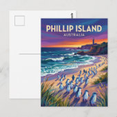 Phillip Island Australia Postkarte (Vorne/Hinten)