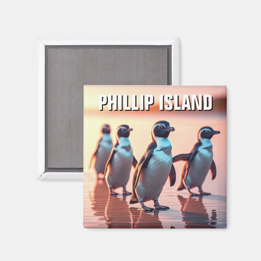 Phillip Island Australien Magnet (Vorderseite/Rückseite)