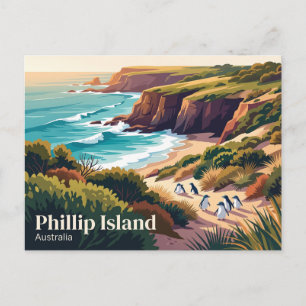 Phillip Island Australien Postkarte