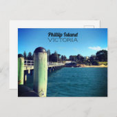 Phillip Island Pier Postkarte (Vorne/Hinten)